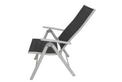 VILLANA Multipositionssessel, Silber/schwarz, Aluminium/Textil, 67 X 58 X 113 Cm, Klappbar -Deko Garten Verkauf 10 13397.jpg