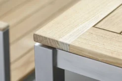 STERN Ausziehtisch, Silber/natur, Edelstahl/FSC-Teakholz, 162/220x90 Cm, Butterfly-Auszug -Deko Garten Verkauf 10 16498.jpg