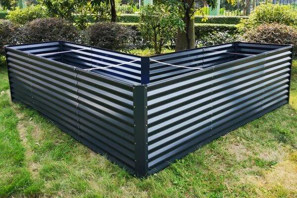 OUTFLEXX Eck-Hochbeet, Anthrazit, Zincalume, 270x270x90x84cm 13 OUTFLEXX Eck-Hochbeet, Anthrazit, Zincalume, 270x270x90x84cm – Bild 13