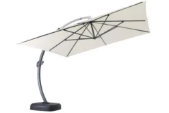 OUTFLEXX Luxus Ampelschirm, Anthrazit/creme, Edelstahl/Aluminium, 350x350cm, Inkl. Schirmständer Und Schutzhülle -Deko Garten Verkauf 10 18351.jpg