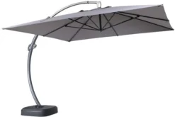 OUTFLEXX Luxus Ampelschirm, Anthrazit, Edelstahl/Aluminium, 350x350cm, Inkl. Schirmständer Und Schutzhülle 23 OUTFLEXX Luxus Ampelschirm, Anthrazit, Edelstahl/Aluminium, 350x350cm, Inkl. Schirmständer Und Schutzhülle -Deko Garten Verkauf 10 18352.jpg