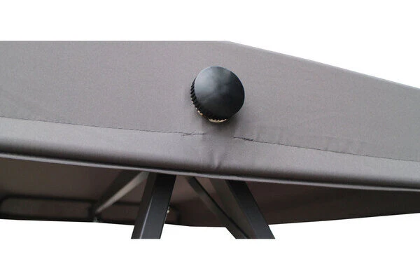 OUTFLEXX 3-Sitzer Hollywoodschaukel, Grau/anthrazit, Stahl/Polyester, 233x135 Cm, Mit Liegefunktion 13 OUTFLEXX 3-Sitzer Hollywoodschaukel, Grau/anthrazit, Stahl/Polyester, 233x135 Cm, Mit Liegefunktion – Bild 13