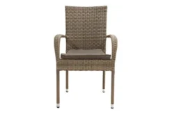 Ploß Rabida Basic Stapelstuhl, Champagner-meliert, Polyrattan, 64 X 56 X 92 Cm, Inkl. Polster -Deko Garten Verkauf 10 20154.jpg