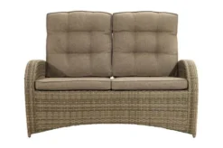 Ploß Rabida Comfort Dining / Lounge 2-Sitzer Sofa, Champagner-meliert, Polyrattan, 148x85x112 Cm, Verstellbar -Deko Garten Verkauf 10 20163.jpg