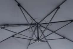 OUTFLEXX Ampelschirm, Anthrazit/grau, Alu/Polyester, 350x350cm, Inkl. Plattenständer -Deko Garten Verkauf 10 20363.jpg