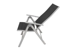 VILLANA Multipositionssessel, Silber/schwarz, Aluminium/Textil, 67 X 58 X 113 Cm, Klappbar -Deko Garten Verkauf 11 13397.jpg