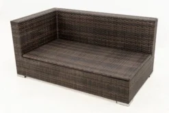 OUTFLEXX 2-Sitzer Ecksofa, Braun Marmoriert, Polyrattan, 145 X 85 X 70 Cm, Wasserfeste Kissenbox, Armlehne Re. -Deko Garten Verkauf 11 15734 4 BOX.jpg
