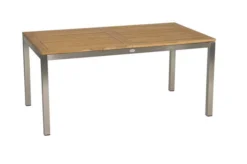 STERN Ausziehtisch, Silber/natur, Edelstahl/FSC-Teakholz, 162/220x90 Cm, Butterfly-Auszug -Deko Garten Verkauf 11 16498.jpg