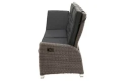 Ploß Rocking Comfort Dining / Lounge 3-Sitzer Sofa, Grau/braun-meliert, Polyrattan, 210x85x112 Cm, Verstellbar -Deko Garten Verkauf 11 18207.jpg