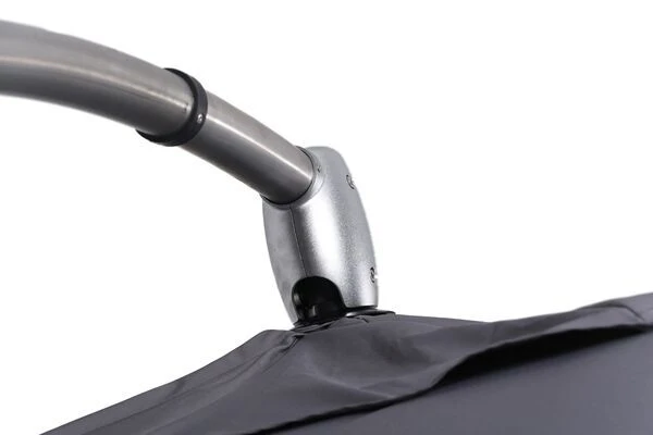 OUTFLEXX Luxus Ampelschirm, Anthrazit, Edelstahl/Aluminium, 350x350cm, Inkl. Schirmständer Und Schutzhülle 11 OUTFLEXX Luxus Ampelschirm, Anthrazit, Edelstahl/Aluminium, 350x350cm, Inkl. Schirmständer Und Schutzhülle – Bild 11