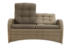Ploß Rabida Comfort Dining / Lounge 2-Sitzer Sofa, Champagner-meliert, Polyrattan, 148x85x112 Cm, Verstellbar -Deko Garten Verkauf 11 20163.jpg