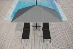 OUTFLEXX Ampelschirm, Anthrazit/grau, Alu/Polyester, 350x350cm, Inkl. Plattenständer -Deko Garten Verkauf 11 20363.jpg