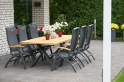 HARTMAN Xanadu Esstisch, Xerix, Alu / Teakholz, 220 X 100 Cm, X-Gestell 21 HARTMAN Xanadu Esstisch, Xerix, Alu / Teakholz, 220 X 100 Cm, X-Gestell -Deko Garten Verkauf 11 20405.jpg