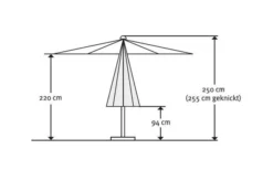 Schneider® SCHNEIDER Tunis Mittelstockschirm, Natur, Rechteckig, 270 X 150 Cm -Deko Garten Verkauf 12048 4 5.jpg