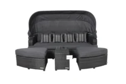 OUTFLEXX Houston Loungebett, Grau, Polyrattan, Doppel-halbrund, Viele Stellmöglichkeiten, Dach Klappbar -Deko Garten Verkauf 12 18543.jpg