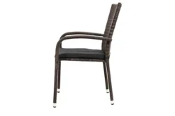 Ploß Rocking Basic Stapelstuhl, Grau/braun-meliert, Polyrattan, 56 X 64 X 92 Cm, Inkl. Polster -Deko Garten Verkauf 12 20148.jpg