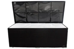 OUTFLEXX Kissenbox, Schwarz, Polyrattan, 204x94x75cm -Deko Garten Verkauf 1316 04.jpg