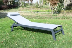 VILLANA Gartenliege, Anthrazit/grau, Aluminium/Textil, 198 X 60 X 32 Cm, Verstellbar -Deko Garten Verkauf 13405 3.jpg