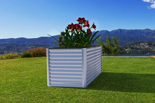 OUTFLEXX Hochbeet, Silber, Zincalume, Pulverbeschichtet, 180 X 90 X 84 Cm 2 OUTFLEXX Hochbeet, Silber, Zincalume, Pulverbeschichtet, 180 X 90 X 84 Cm – Bild 2