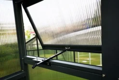 OUTFLEXX Gewächshaus, Anthrazit, Alu/Polycarbonat, 271x271x241/180cm, 4 Fenster, 10 Mm Wandstärke -Deko Garten Verkauf 13 18177.jpg