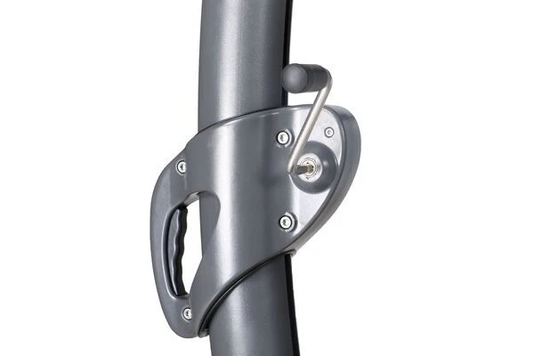 OUTFLEXX Luxus Ampelschirm, Anthrazit, Edelstahl/Aluminium, 350x350cm, Inkl. Schirmständer Und Schutzhülle 13 OUTFLEXX Luxus Ampelschirm, Anthrazit, Edelstahl/Aluminium, 350x350cm, Inkl. Schirmständer Und Schutzhülle – Bild 13