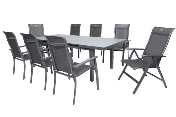 HARTMAN Alice Comfort Sitzgruppe, Xerix, Alu/Textilene, Tisch 180/240x100cm, 6 Stapel-, 2 Multipositionssessel 13 HARTMAN Alice Comfort Sitzgruppe, Xerix, Alu/Textilene, Tisch 180/240x100cm, 6 Stapel-, 2 Multipositionssessel – Bild 13
