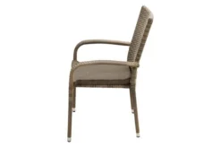 Ploß Rabida Basic Stapelstuhl, Champagner-meliert, Polyrattan, 64 X 56 X 92 Cm, Inkl. Polster -Deko Garten Verkauf 13 20154.jpg