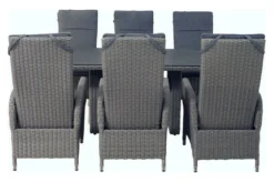 Ploß Vigo Dining Set, Stahlgrau-meliert / Schiefergrau, Polyrattan, Tisch 200 X 95 Cm, 6 Sessel -Deko Garten Verkauf 13 21587.jpg
