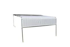 LECO Terrassenüberdachung , Natur/beige, Stahl/Textilene, 400 X 300 Cm