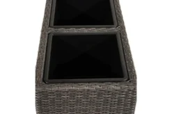 Ploß Rocking Pflanzgefäß, Grau/braun-meliert, Polyrattan, 113x40x70 Cm, Mit 3 Kunststoffeinsätzen -Deko Garten Verkauf 14 20158.jpg