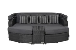 OUTFLEXX Houston Loungebett, Grau, Polyrattan, Doppel-halbrund, Viele Stellmöglichkeiten, Dach Klappbar -Deko Garten Verkauf 15 18543.jpg