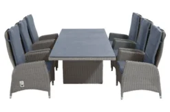Ploß Vigo Dining Set, Stahlgrau-meliert / Schiefergrau, Polyrattan, Tisch 200 X 95 Cm, 6 Sessel -Deko Garten Verkauf 15 21587.jpg