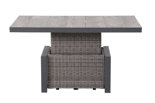 SIENA GARDEN Corido Lifttisch, Charcoal, Alu / Gardino®-Geflecht, 130x75x47-71 Cm, Stufenlos Verstellbar 17 SIENA GARDEN Corido Lifttisch, Charcoal, Alu / Gardino®-Geflecht, 130x75x47-71 Cm, Stufenlos Verstellbar – Bild 17