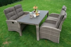 Ploß Rabida Comfort Dining / Lounge 2-Sitzer Sofa, Champagner-meliert, Polyrattan, 148x85x112 Cm, Verstellbar -Deko Garten Verkauf 18 20163.jpg