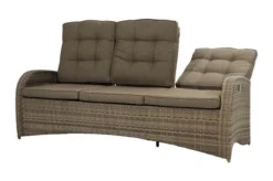 Ploß Rabida Comfort Dining / Lounge 3-Sitzer Sofa, Champagner-meliert, Polyrattan, 210x85x112 Cm, Verstellbar -Deko Garten Verkauf 18 20164.jpg