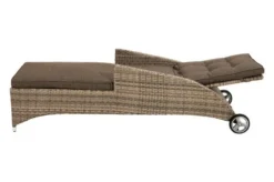 Ploß Rabida Comfort Rollliege, Champagner-meliert, Polyrattan, 198x68x44cm, Verstellbar, Hohe Sitzhöhe -Deko Garten Verkauf 18 20165.jpg