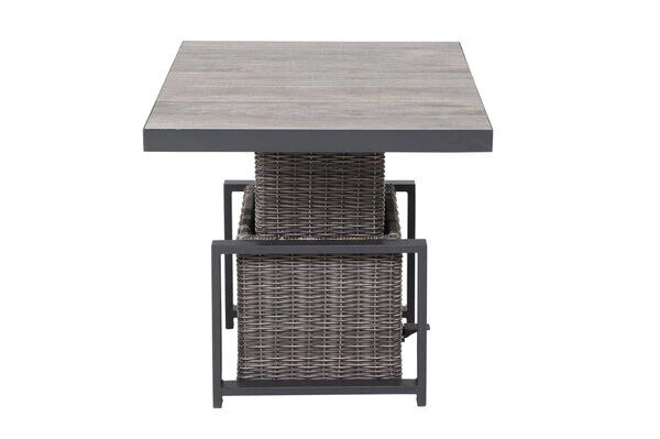 SIENA GARDEN Corido Lifttisch, Charcoal, Alu / Gardino®-Geflecht, 130x75x47-71 Cm, Stufenlos Verstellbar 18 SIENA GARDEN Corido Lifttisch, Charcoal, Alu / Gardino®-Geflecht, 130x75x47-71 Cm, Stufenlos Verstellbar – Bild 18