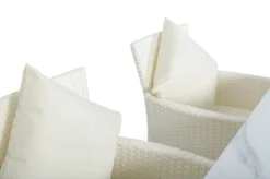 OUTFLEXX Dining Set, Weiß, Polyrattan, Tisch 200x95cm, Spraystone, 6mm, 6 Sessel -Deko Garten Verkauf 18 20670.jpg