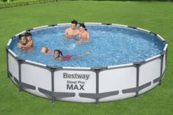 BESTWAY Steel Pro MAX Pool Mit Gestell, Grau, TriTech/Stahl, Ø427x84cm, Mit Filterpumpe -Deko Garten Verkauf 19174 13.jpg