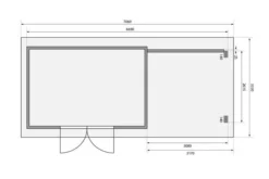 KARIBU Gartenhaus Trittau 5, Naturbelassen, Fichtenholz 40mm, 576 X 297 X 217 Cm, Pultdach, Anbau 3,3m Mit Rückwand 15 KARIBU Gartenhaus Trittau 5, Naturbelassen, Fichtenholz 40mm, 576 X 297 X 217 Cm, Pultdach, Anbau 3,3m Mit Rückwand -Deko Garten Verkauf 19433 7 06.jpg