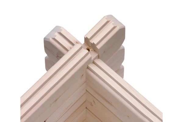 KARIBU Gartenhaus Trittau 5, Naturbelassen, Fichtenholz 40mm, 576 X 297 X 217 Cm, Pultdach, Anbau 3,3m Mit Rückwand 9 KARIBU Gartenhaus Trittau 5, Naturbelassen, Fichtenholz 40mm, 576 X 297 X 217 Cm, Pultdach, Anbau 3,3m Mit Rückwand – Bild 9