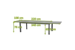 SIENA GARDEN Kingston Ausziehtisch, Matt Graphit, Aluminium/Keramik, 220/340x108x76 Cm 17 SIENA GARDEN Kingston Ausziehtisch, Matt Graphit, Aluminium/Keramik, 220/340x108x76 Cm -Deko Garten Verkauf 19595 5.jpg