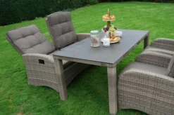 Ploß Rabida Comfort Dining / Lounge 2-Sitzer Sofa, Champagner-meliert, Polyrattan, 148x85x112 Cm, Verstellbar -Deko Garten Verkauf 19 20163.jpg