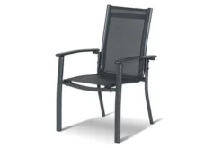 HARTMAN Alice Comfort Stapelsessel, Xerix/anthrazit, Alu/Textilene, 68x65x107cm