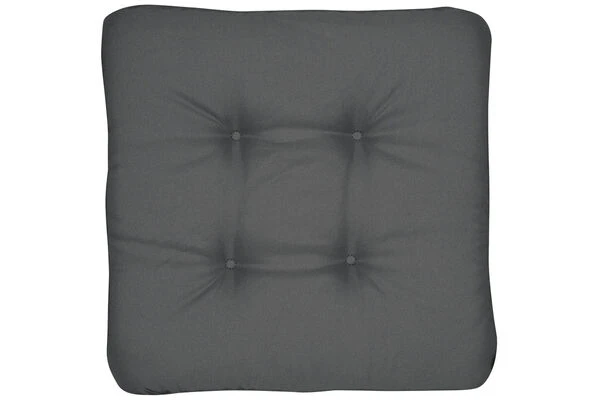 DOPPLER LOOK Sitzkissen, Anthrazit, Polyester, 45x45 Cm, 4cm Dick 1 DOPPLER LOOK Sitzkissen, Anthrazit, Polyester, 45x45 Cm, 4cm Dick