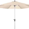 DOPPLER Active Auto Tilt Mittelstockschirm, Natur, Aluminium/Textil, Ø 280 Cm, Mit Kurbel