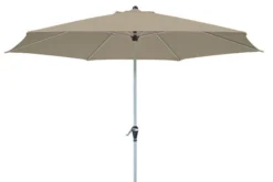 DOPPLER Active Auto Tilt Mittelstockschirm, Greige, Aluminium/Textil, Ø 320 Cm, Mit Kurbel