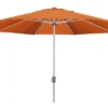 DOPPLER Active Mittelstockschirm, Terrakotta, Aluminium/Textil, Ø 380 Cm, Mit Kurbel