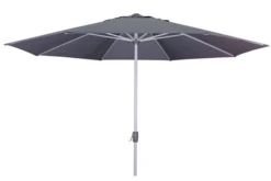 DOPPLER Active Mittelstockschirm, Anthrazit, Aluminium/Textil, Ø 380 Cm, Mit Kurbel