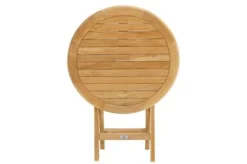 Klapptisch Cleveland Aus Teakholz Von Ploß, Rund,